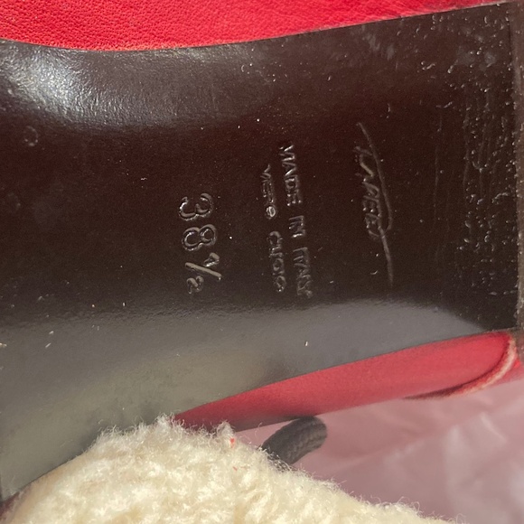 Vicini red leather boots - Picture 2 of 4